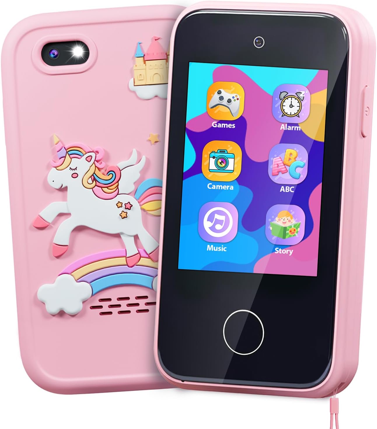 Jouets de téléphone intelligent pour enfants de 3 à 7 ans, avec double caméra, jouets de téléphone pour tout-petits avec jeux d apprentissage et lecteur de musique MP3