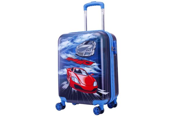 Valise De Voyage Pour Enfants 19 Pouces Avec Roues, Chariot De Voiture