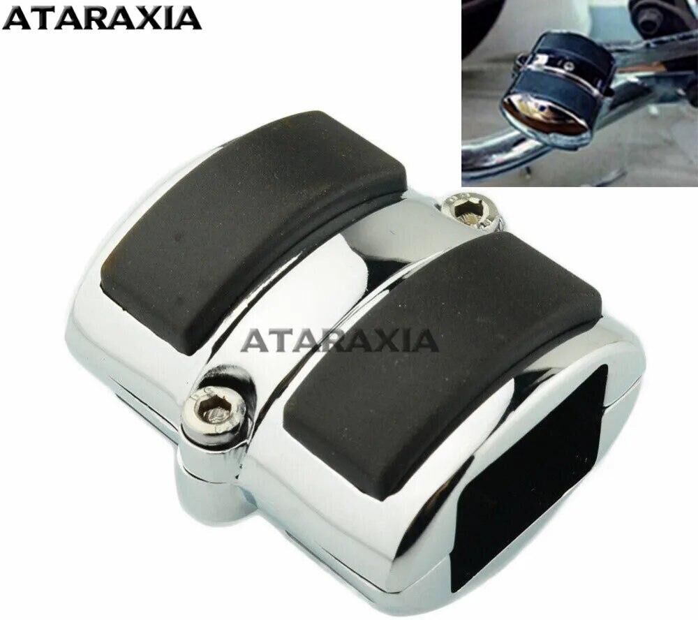 Motorcycle Chrome Brake Pedal Pad Heel Shift Cover For Honda Shadow 600 1100 For Kawasaki VN 900 For Yamaha V-Star width of 5/8