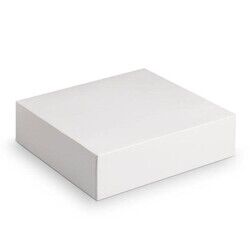 PATISDECOR Boîte pâtissière blanche carrée hauteur 5 cm Patisdécor 26 x 26 cm