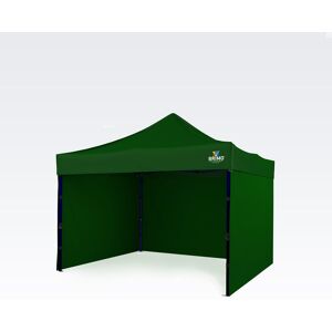 BRIMO Tonnelle 3x3m Gratuit : 3pc parois pleines, 8 sardines de tente et housse de protection + Garantie de 5 ans! vert