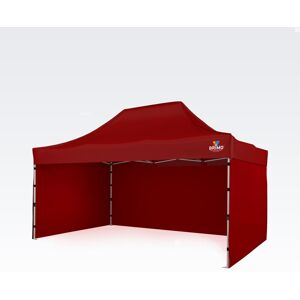 BRIMO Tente de fete 3x4,5m Gratuit : 3pc parois pleines, 8 sardines de tente et housse de protection + Garantie de 5 ans! rouge