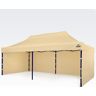 BRIMO Tentes de mariage 3x6m Gratuit : 3pc parois pleines, 12 sardines de tente et housse de protection + Garantie de 5 ans! beige