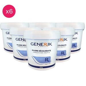 Generik Pack de 6 poudres de décoloration bleue GENERIK 500G