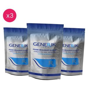 Generik Pack de 3 poudres de décoloration à la kératine GENERIK 500G