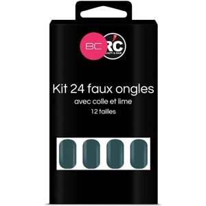 Beauty Coiffure Boîte de 24 tips faux-ongles Blue Coral Beauty Coiffure