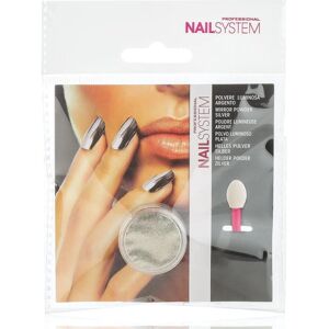 Beauty Coiffure Poudre nail art lumineuse argentée