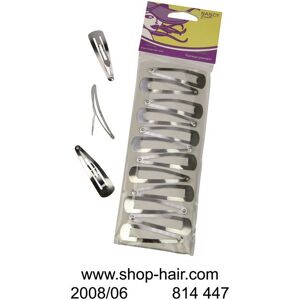 ShopHair Pinces Clips Cheveux argentées X12 GM