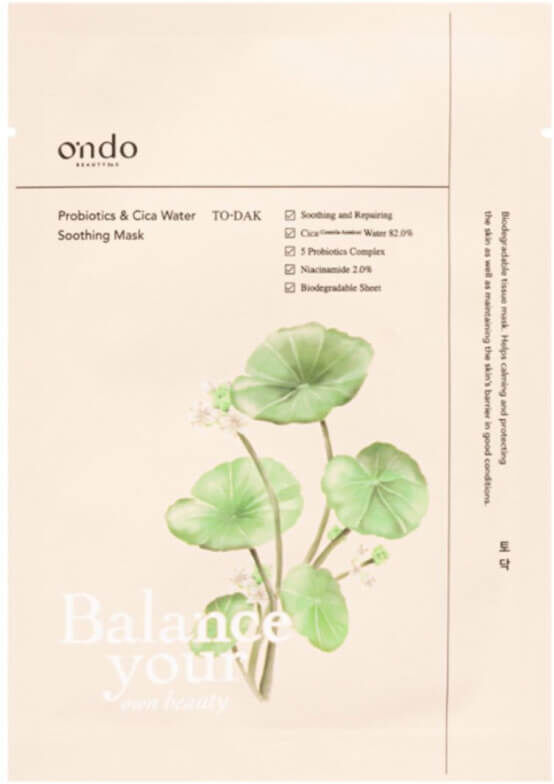 Ondo Beauty 36,5 Masque lissant probiotics & cica water To-dak Ondo Beauty