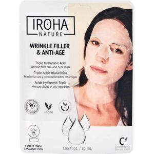 Iroha Masque combleur anti-âge visage et cou à l'acide hyaluronique Iroha Nature