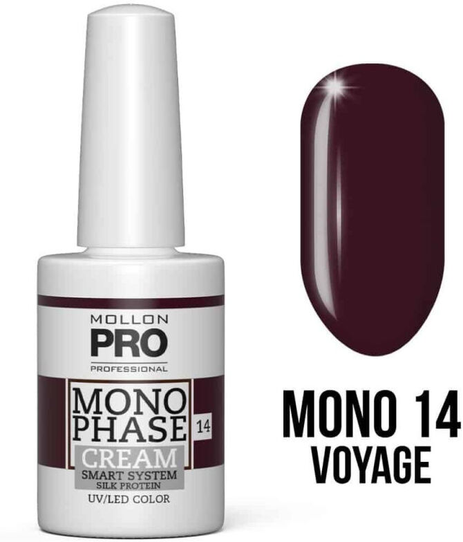 Vernis Monophase n°14 Voyage 5-en-1 n°10 uv/led Mollon Pro 10ML