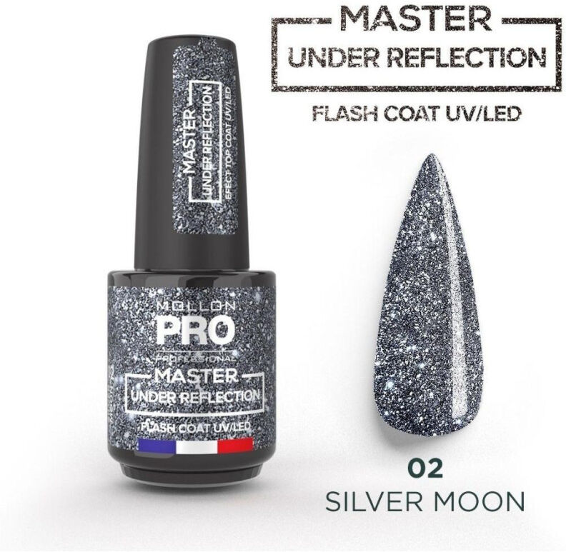 Vernis Semi-Permanent 02 silver moon Under Reflection Mollon Pro 12ML