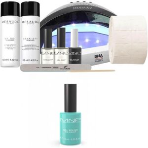 Mesauda Milano Kit complet vernis semi permanent MNP Gel Polish n°122 Dolphin 10ML