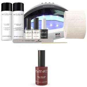 Mesauda Milano Kit complet vernis semi permanent MNP Gel Polish n°209 Red Carpet 10ML