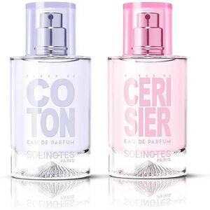 Solinotes Mix Pureté : eau de parfum Fleur de Coton 50ml et eau de parfum Cerisier 50ml