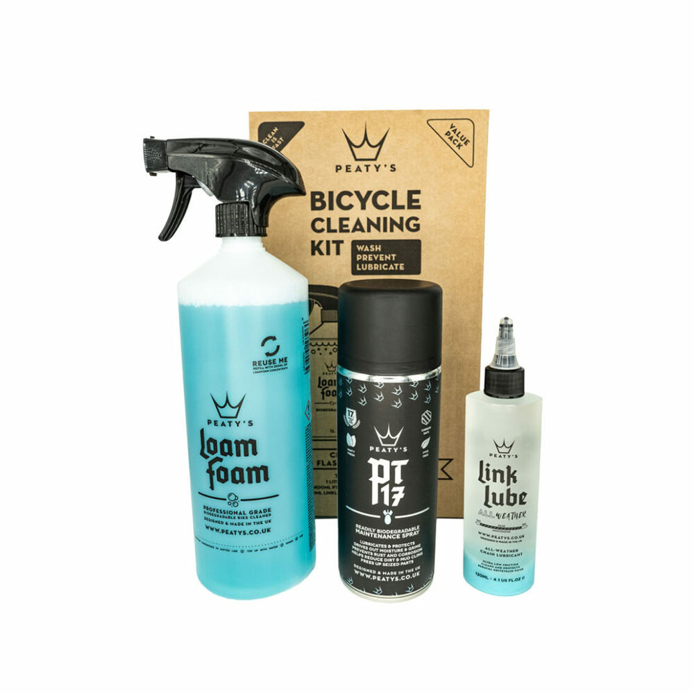 peaty's set pour nettoyage et lubrification tourbé gift pack - clean protect lubrifiant - Publicité