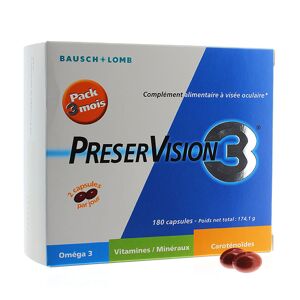 Bausch&Lomb Visee Oculaire 180 Capsules Preservision 3 Bausch&Lomb - Publicité