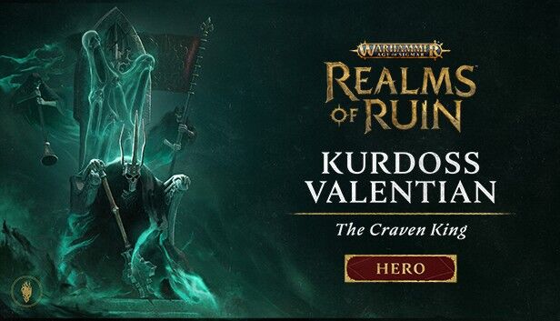 Frontier Developments Warhammer Age of Sigmar: Realms of Ruin - Kurdoss Valentian, The Craven King