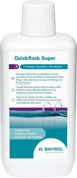 Floculant liquide effet clarifiant Bayrol Quickflock Super - 1 L 1 litre