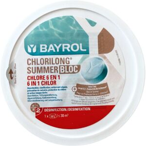 Chlorilong Summer Chlore stabilisé 6 en 1 Bayrol - 0,5kg - Publicité Chlorilong Summer Chlore stabilisé 6 en 1 Bayrol - 0,5kg - Publicité
