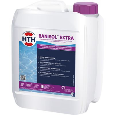 Détartrant liquide pour piscine hth BANISOL Extra - 5L Ultra-Concentré - Publicité Détartrant liquide pour piscine hth BANISOL Extra - 5L Ultra-Concentré - Publicité