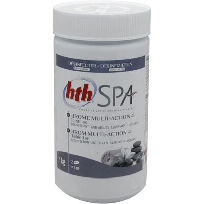 Brome hth SPA Multi-Action 4 - pastilles 20 g. - 1kg - Publicité Brome hth SPA Multi-Action 4 - pastilles 20 g. - 1kg - Publicité