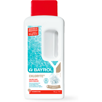 Chlore non stabilisé BAYROL Chloryte – Granulés - Publicité Chlore non stabilisé BAYROL Chloryte – Granulés - Publicité