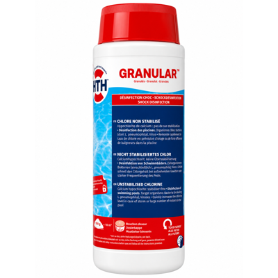 Hypochlorite de calcium - Chlore choc hth® GRANULAR - Publicité Hypochlorite de calcium - Chlore choc hth® GRANULAR - Publicité