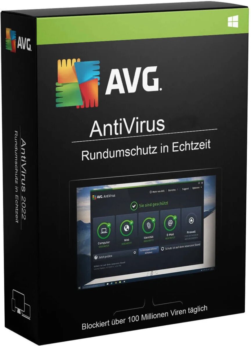 AVG Antivirus 2024 3 Dispositifs 1 An