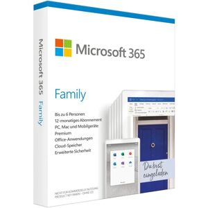 Microsoft 365 Family  12 Mois  6 User Download