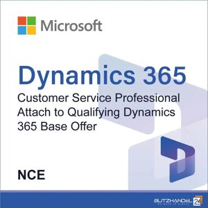 Microsoft Dynamics 365 Customer Service Professional Attach to Qualifying Dynamics 365 Base Offer NCE