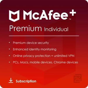 McAfee+ Premium Individual Nombre Illimite d'Appareils / 1 An