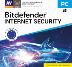 Bitdefender Internet Security 2024 - 5 PC - Abonnement 2 ans