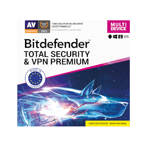 Bitdefender Total Security & VPN Premium 2024 - 3 appareils