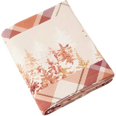 Françoise Saget Drap Câlins en forêt Multicolore Flanelle de Coton - Publicité Françoise Saget Drap Câlins en forêt Multicolore Flanelle de Coton - Publicité