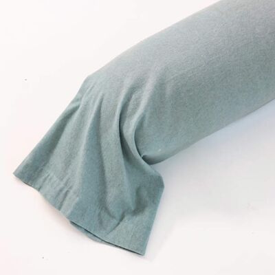 Françoise Saget Taie de traversin Fleur de porcelaine Bleu Flanelle de Coton - Publicité Françoise Saget Taie de traversin Fleur de porcelaine Bleu Flanelle de Coton - Publicité