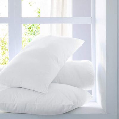 Françoise Saget Traversin Microfibre 1er prix Blanc Polyester - Publicité Françoise Saget Traversin Microfibre 1er prix Blanc Polyester - Publicité