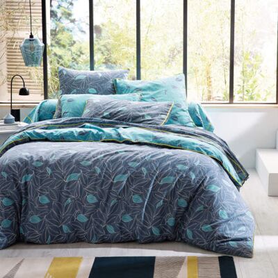 Françoise Saget Housse de couette Planète indigo Bleu Coton - Publicité Françoise Saget Housse de couette Planète indigo Bleu Coton - Publicité