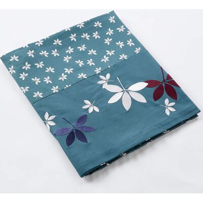 Françoise Saget Drap Souffle printanier Bleu Coton - Publicité Françoise Saget Drap Souffle printanier Bleu Coton - Publicité