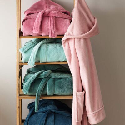 Françoise Saget Robe de chambre Tout doux Orange Polaire - Publicité Françoise Saget Robe de chambre Tout doux Orange Polaire - Publicité