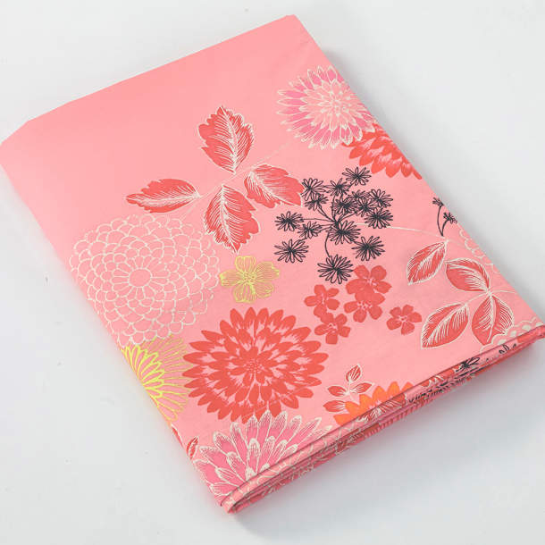 Françoise Saget Drap Un été à Hokkaido Rose Coton