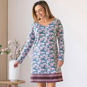 Françoise Saget Chemise de nuit Jardin d'Osaka Bleu Coton - Publicité Françoise Saget Chemise de nuit Jardin d'Osaka Bleu Coton - Publicité