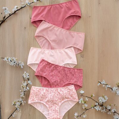 Françoise Saget 5 culottes Mes essentiels Rose - Publicité Françoise Saget 5 culottes Mes essentiels Rose - Publicité