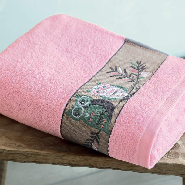 Françoise Saget Drap de bain Naturellement chouette Taupe Coton