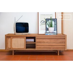 PIB Meuble TV avec rangement Aarne