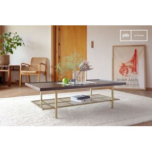 PIB Table basse retro en noyer Neutra