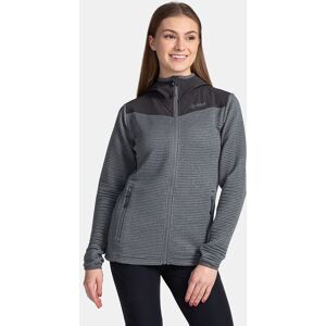 Sweat a capuche de sport pour femme Kilpi TANALI-W Dark grey - 46 Dark grey 46 femme