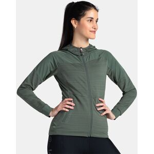 KILPI Sweat à capuche stretch pour femme Kilpi MEMPHIS-W Vert foncé - 46 Vert foncé 46 femme