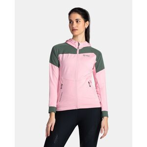 Sweat a capuche stretch pour femme Kilpi MEMPHIS-W Rose clair - 46 Rose clair 46 femme