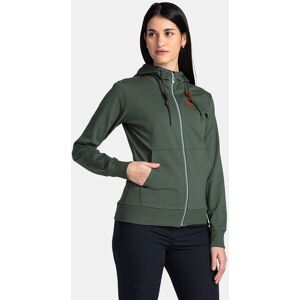 Sweat a capuche en coton pour femme Kilpi TARALI-W Vert fonce - 44 Vert fonce 44 femme